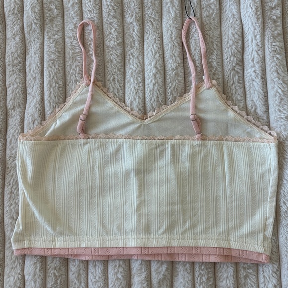 NWT Blackbough Bambi Floral Embroidered Pointelle Cami Tank Top in Lovestruck - Picture 9 of 16